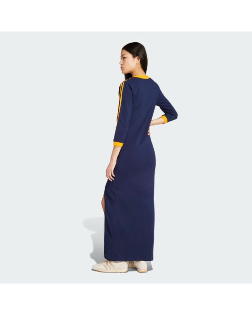 Vestido Maxi Adicolor Classics 3 Bandas Adidas de color Blue
