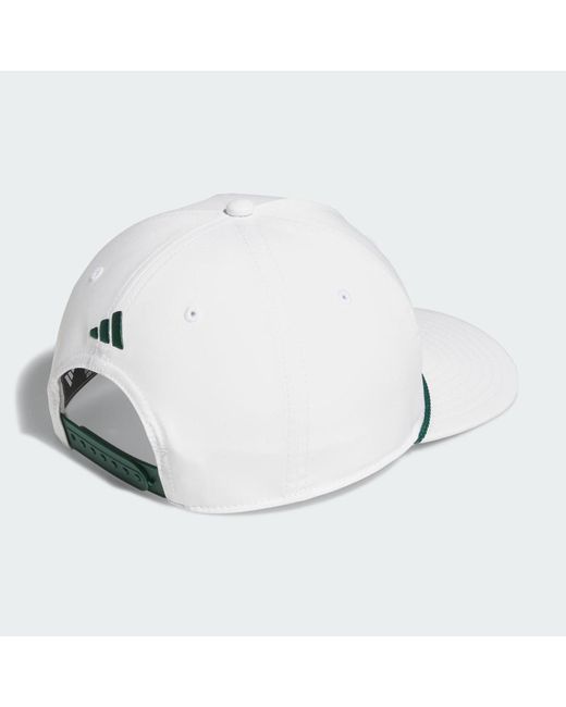 Adidas White Tour 5-Panel Cap for men