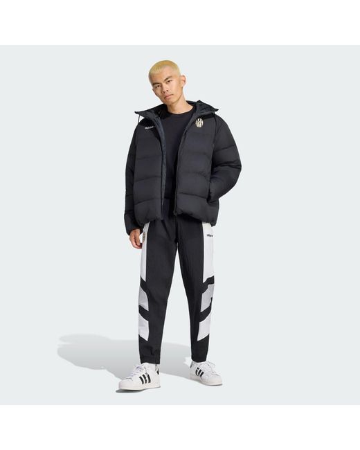 Adidas Blue Juventus Turin Climawarm 3 Stripes Puffer Down Hooded Jacket for men