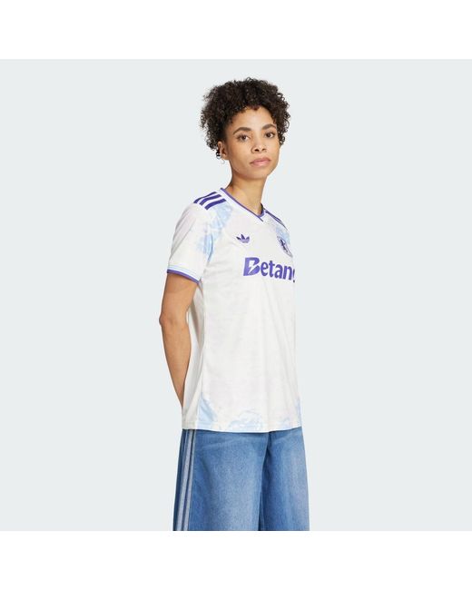 Adidas White Aston Villa Fc 25/26 Third Jersey