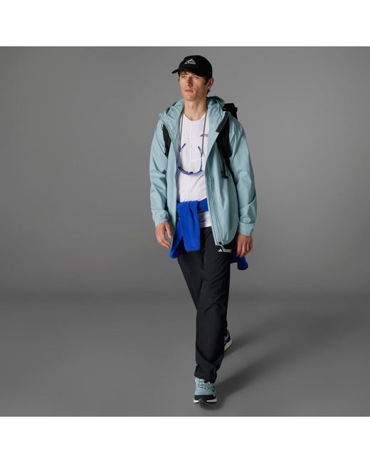 Adidas Black Terrex Multi Liteflex Tracksuit Bottoms for men