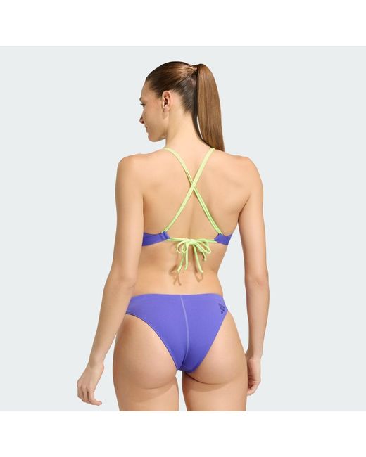 Adidas Blue Ripstream Adjustable X-Back Bikini Set