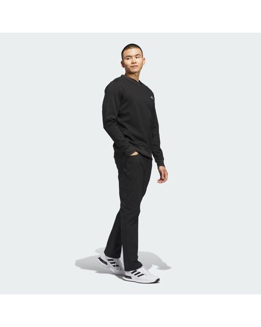 Adidas Black Ultimate365 Climawarm Crewneck Sweatshirt for men