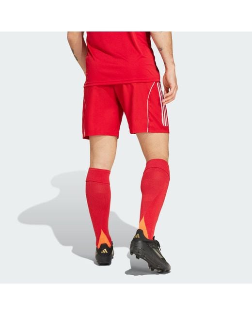 Short Tiro 25 Competition Match di Adidas in Red da Uomo