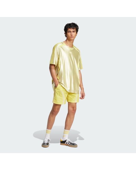 Adidas Yellow Adicolor 2000S Shorts for men