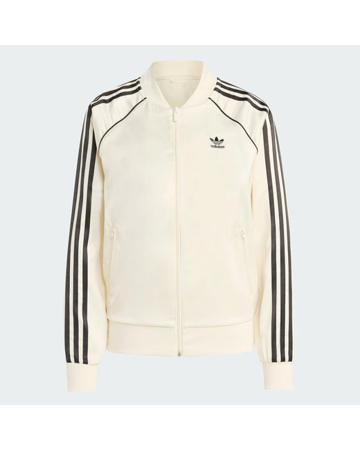 Adidas Natural Adicolor Sst Satin Track Top