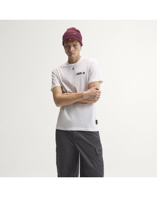 Adidas White Novelty Cards Graphic T-Shirt for men