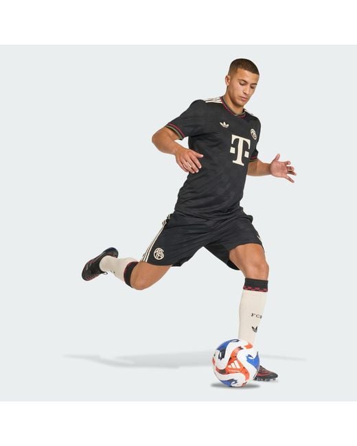 Adidas Black Fc Bayern 25/26 Third Shorts for men