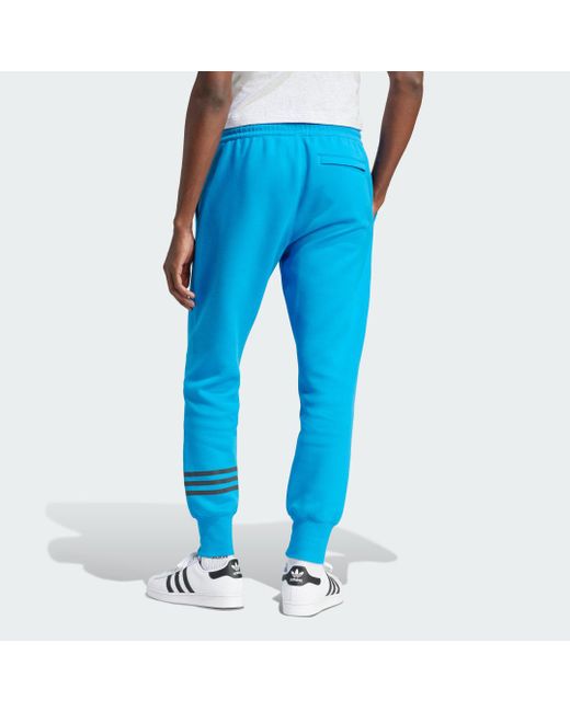 Adidas Blue Street Neuclassics Cuffed Sweat Tracksuit Bottoms for men
