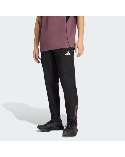 Adidas Black Real Madrid Tiro 25 Competition Presentation Tracksuit Bottoms for men