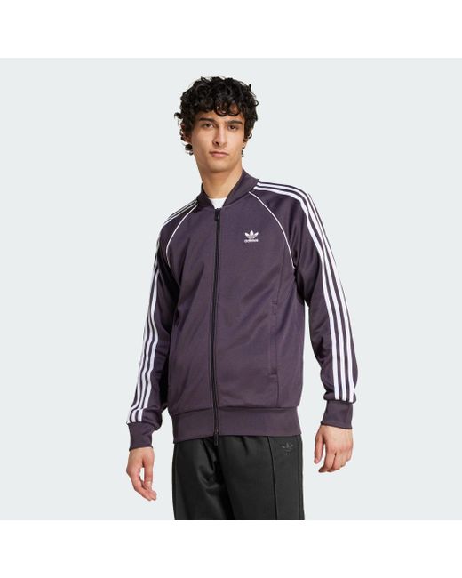 Adidas Purple Adicolor Classics Sst Track Jacket for men