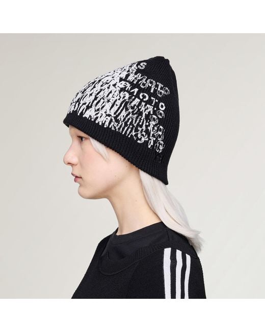 Y-3 Graphic Beanie di Adidas in Blue
