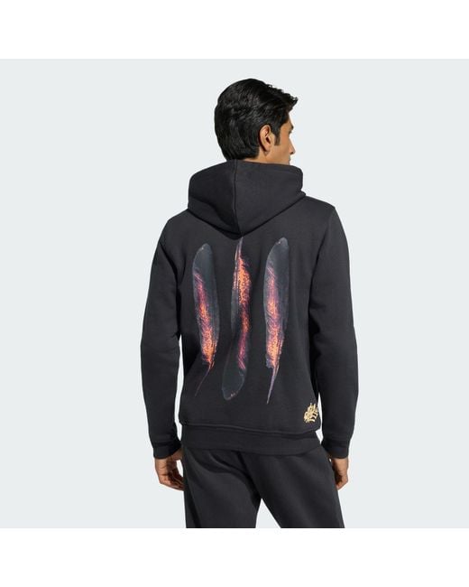 Adidas Black Benfica Lisboa X Vhils Hoodie for men