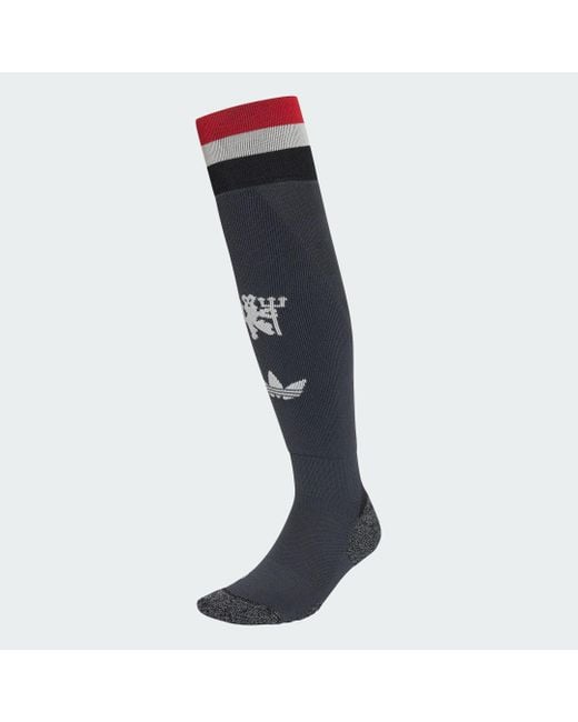 Adidas Black Manchester United 24/25 Third Socks for men