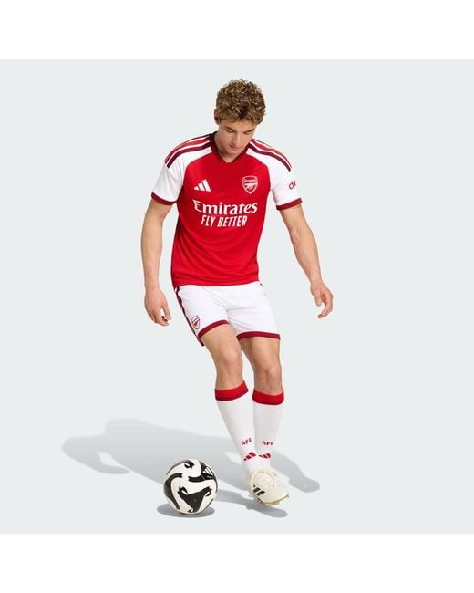 Adidas Red Arsenal Fc 26/27 Home Shorts for men