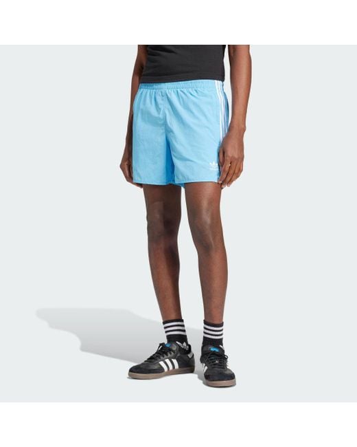 Adidas Blue Adicolor Classics Sprinter Shorts for men