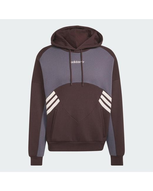 Adidas Brown Munich 93 Hoodie for men
