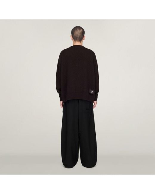 Adidas Black Y-3 Chito Graphic Knitted Sweatshirt