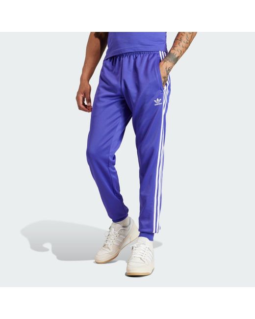 Adidas Purple Adicolor Classics Sst Tracksuit Bottom for men