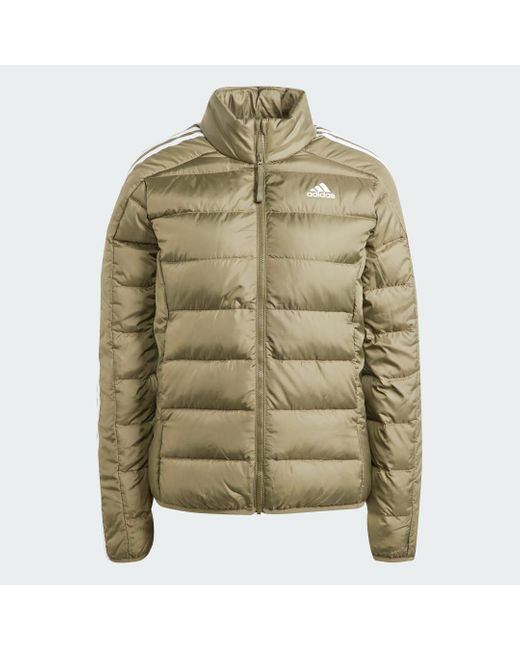 Adidas Green Essentials 3-stripes Light Down Jacket