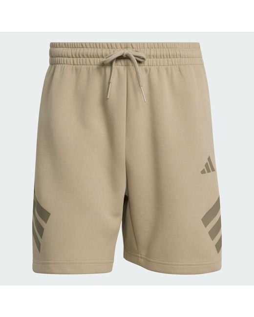 Adidas Natural Future Icons 3-Stripes Shorts for men