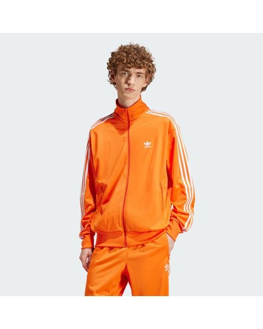 Adidas Orange Adicolor Classics Firebird Track Top for men