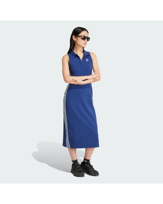 Adidas Blue Premium Originals Rib Dress
