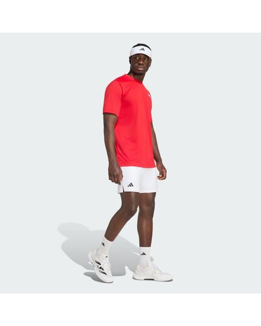 Adidas Red Club Tennis Climacool T-Shirt for men