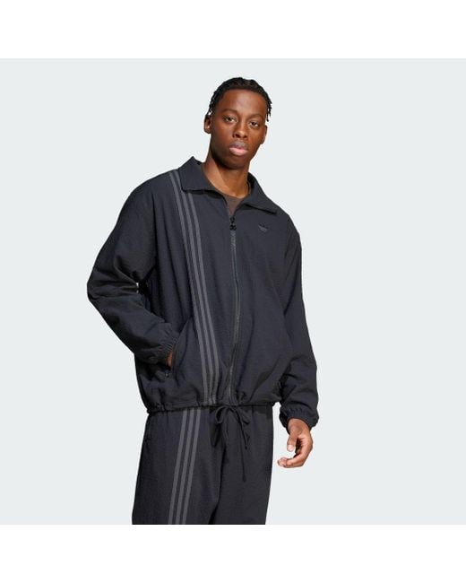 Top Da Pista Fashion Seersucker Firebird di Adidas in Blue da Uomo