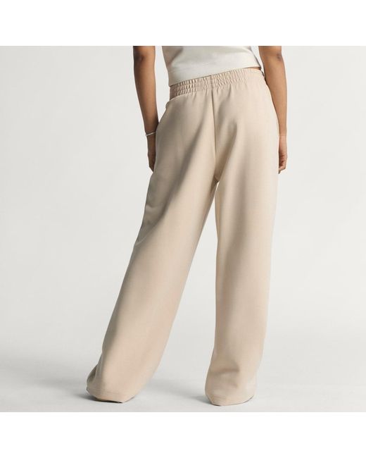 Adidas Natural Soft Lux Straight Leg Tracksuit Bottoms