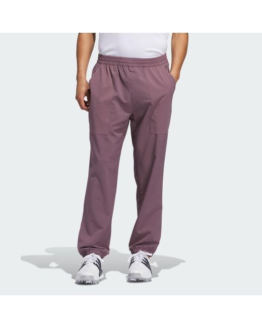 Adidas Purple Go-To Warm Dwr Golf Pant for men