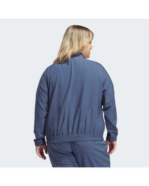 Adidas Originals Blue Women's Ultimate365 Novelty Jacket (plus Size)