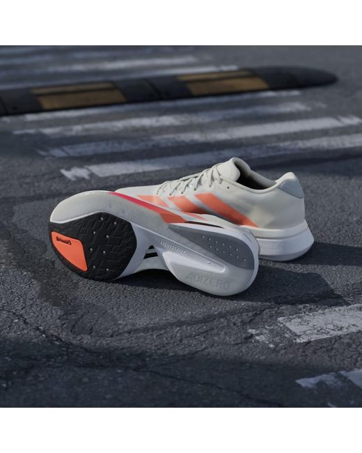Adidas Pink Adizero Boston 13 Shoes for men