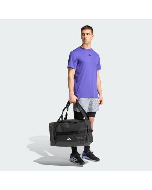 Adidas Purple Hybrid Duffel Bag