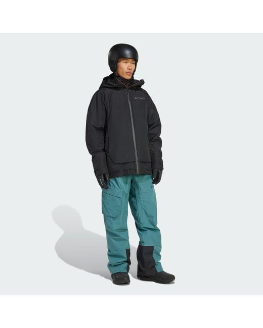 Adidas Black Terrex Xploric 2 Layer Insulated Climaproof Jacket for men