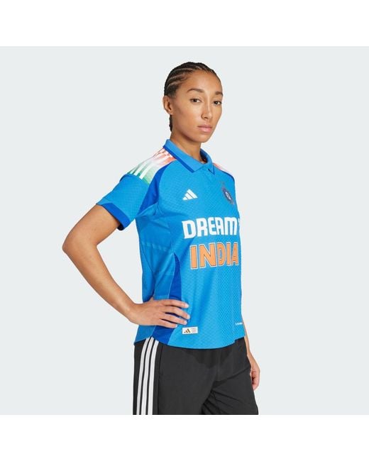 Adidas Blue India Cricket One Day International Jersey