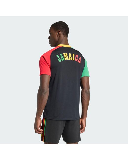 Adidas Red Jamaica 26 X Bob Marley Away Pre Match Jersey for men