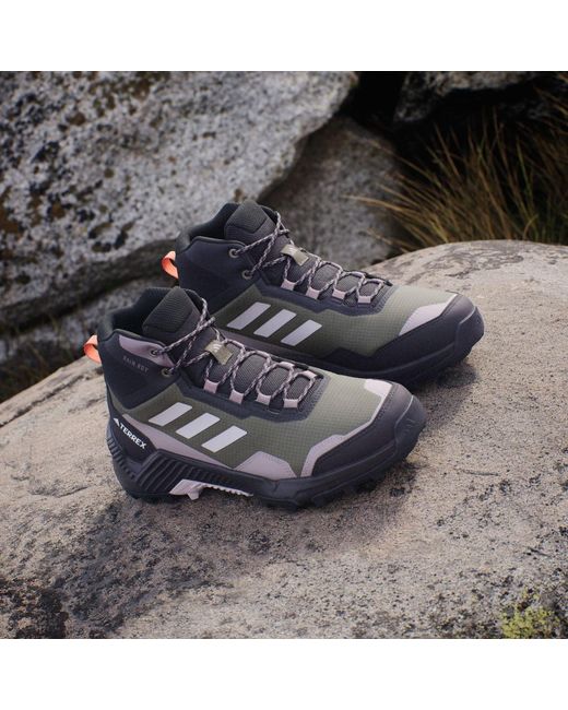 Adidas Black Eastrail 2.0 Mid Rain.Rdy Hiking Shoes