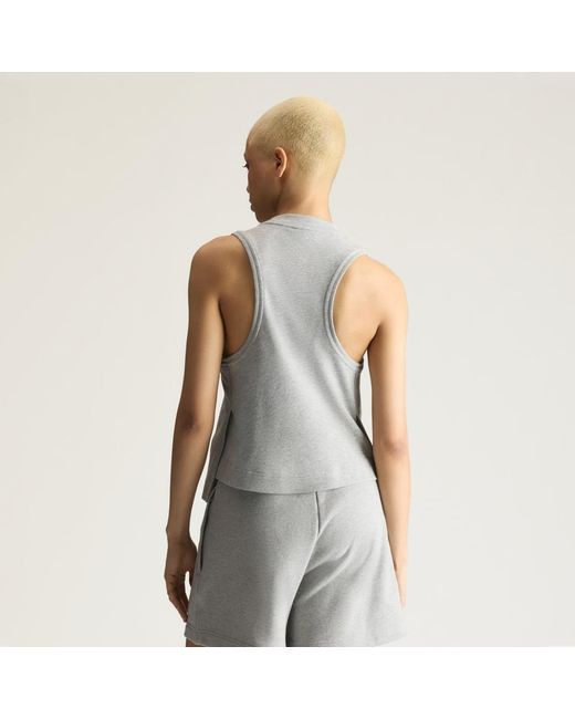 Adidas Gray By Stella Mccartney Logo Tank Top