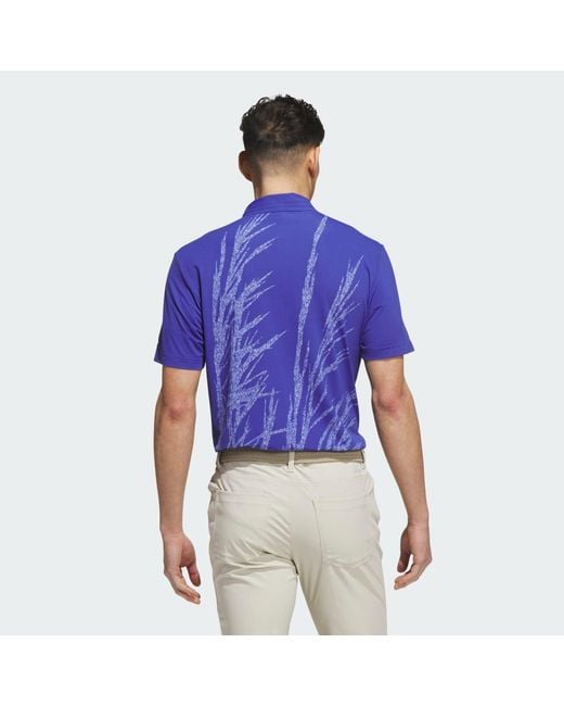 Adidas Blue Golf Ultimate365 Tour Cool Feeling Fescue Polo Shirt Ks5779 for men