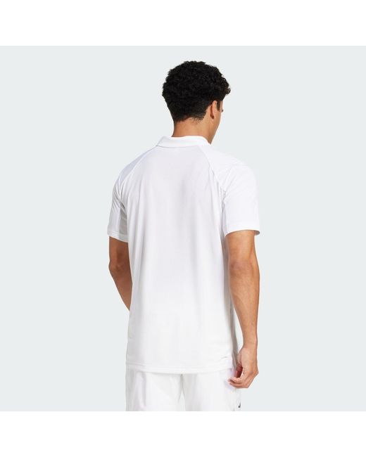 Adidas White Club Tennis Polo Shirt for men