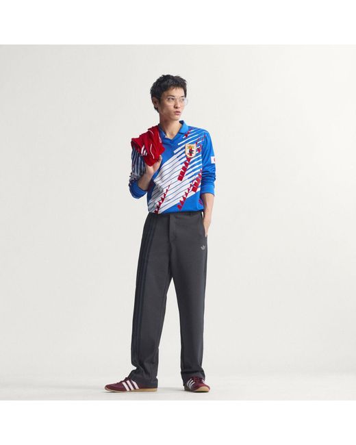 Adidas Blue Japan Home Long Sleeve Jersey 1993 for men