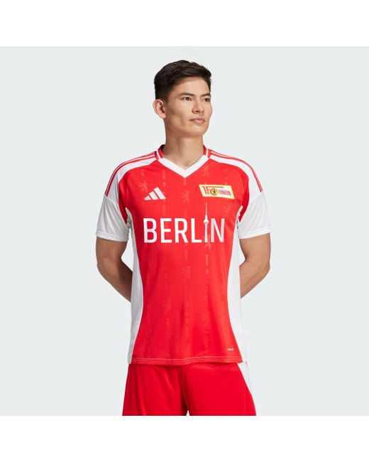 Adidas Red 1. Fc Union Berlin 24/25 Home Jersey for men