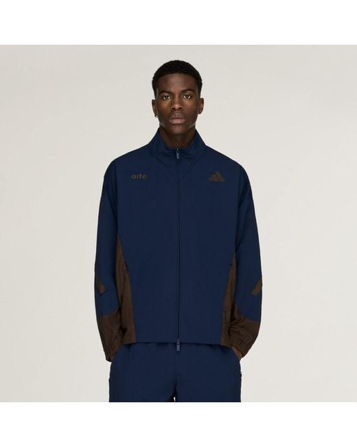 Adidas Blue X Arte Antwerp Z.N.E. Material Mix Full-Zip Tracktop for men