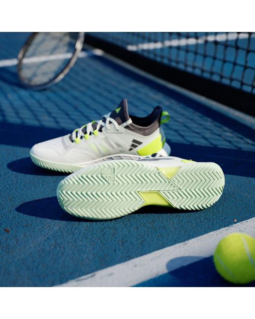 Adidas Green Adizero Ubersonic 4.1 Tennis Shoes