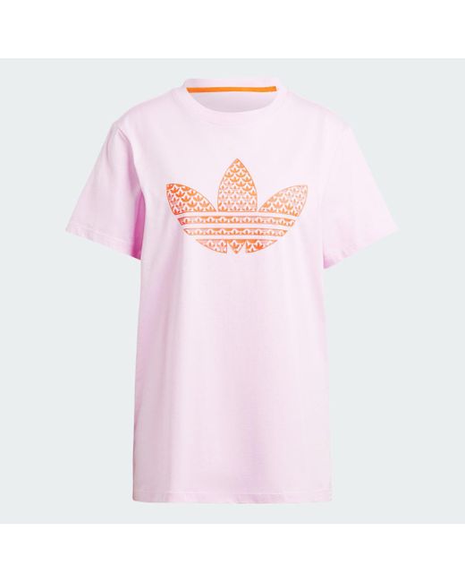 Adidas White Trefoil Monogram Infill T-Shirt