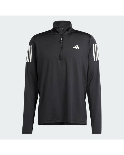 Adidas Own the Run Half-Zip Jacke in Black für Herren