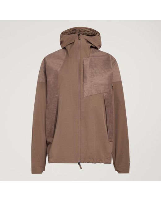 Adidas Brown Terrex Xperior 2.5 Layer Hybrid Primeknit Climaproof Jacket