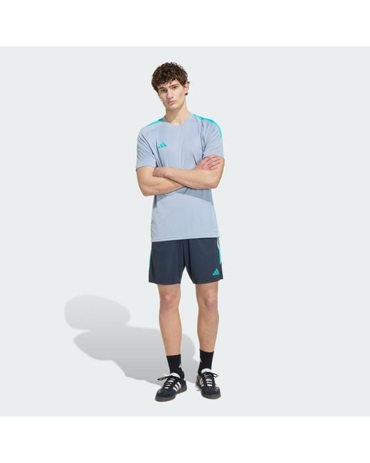 Adidas Blue Tiro 26 Essentials Shorts for men