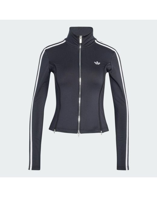 Adidas Blue Long Sleeve Zipped T-Shirt